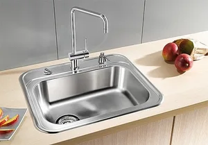 כיור מטבח נירוסטה בלנקו DANA דנה 50.5X57.5X15 ס"מ BLANCO BLANCO בלנקו