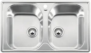 כיור מטבח נירוסטה בלנקו LANTOS 8IF לנטוס 50X86X16 ס"מ BLANCO BLANCO בלנקו