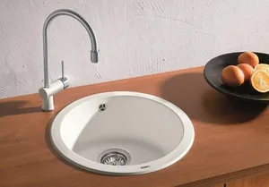 כיור מטבח בלנקו 43.5 ס"מ RONDO רונדו BLANCO BLANCO בלנקו