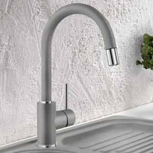 ברז מיקסר נשלף בלנקו BLANCO מידא MIDA אלומטיק 521456 BLANCO בלנקו