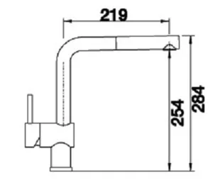ברז מיקסר נשלף בלנקו BLANCO לינוס LINOS כרום 512402 BLANCO בלנקו