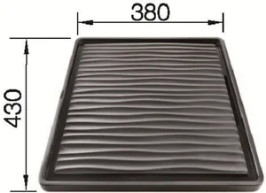 משטח טיפטוף BLANCO בלנקו מקרולון אפור B230734 ניגא