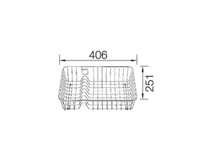 סל כלים מתאים לכיור נאיה 6/פלאון 8 BLANCO בלנקו B231692 ניגא