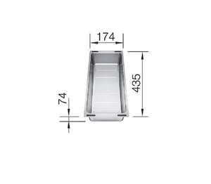 קערית שאריות נירוסטה BLANCO בלנקו B227689