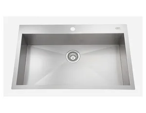 כיור מטבח נירוסטה יחיד 51X82X20.5 ס"מ דגם קריסטל CRYSTAL שוני SHONY