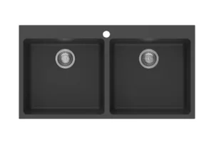 כיור גרניט כפול 52X97.5X21.5 ס"מ דגם סמארט 100 SMART100 שוני SHONY