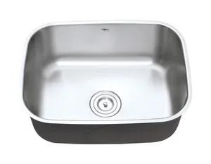 כיור נירוסטה יחיד מעוגל עמוק במיוחד 43.8X57.8X22.8 ס"מ דגם כרתה CRETA שוני SHONY