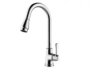 ברז מטבח נשלף שני מצבים דגם לואיס - LEWIS כרום 43033 שוני SHONY