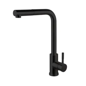 ברז מטבח מיקסר נירוסטה נשלף דגם אל פורם L FORM שחור מט 138701 שוני SHONY