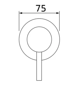 אינטרפוץ ניקול 3 דרך עגול כרום 771100 שוני SHONY