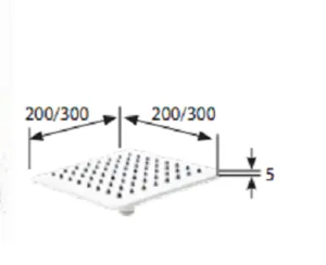 ראש טוש נירוסטה מרובע 30 ס"מ שחור/לבן DPG2512B/W שוני SHONY