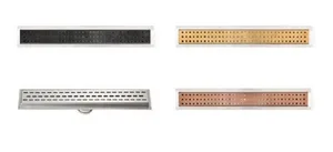 מערכת ניקוז מלבנית 110 ס"מ הכוללת תעלת ניקוז וכיסוי נירוסטה QSG1009 שוני SHONY