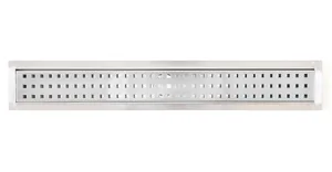 מערכת ניקוז מלבנית 110 ס"מ הכוללת תעלת ניקוז וכיסוי נירוסטה QSG1009 שוני SHONY