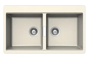 כיור מטבח אקווטופ דגם הורייזן N-200 תוצרת גרמניה 49X85X19.5 ס"מ AQUATOP