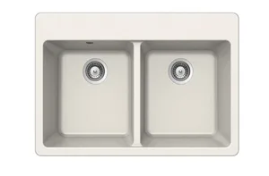 כיור מטבח כפול אקווטופ דגם נבדה N-200 תוצרת גרמניה 54.6X82.5X22 ס"מ AQUATOP