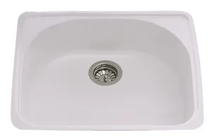 כיור מטבח דגם כרמל קריסטדור חלק! תוצרת גרמניה 51.6X59.4X21 ס"מ AQUATOP