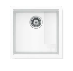 כיור מטבח אקווטופ דגם קירונה 50 קריסטדור תוצרת גרמניה 44.5X44.5X18 ס"מ AQUATOP