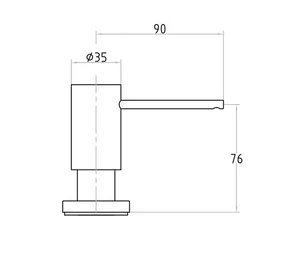 סבוניה בוניטה שחור מבריק 16307 דיספנסר ניגא