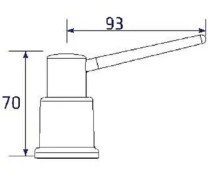 סבוניה לס LSS כרום LS550A CH דיספנסר ניגא