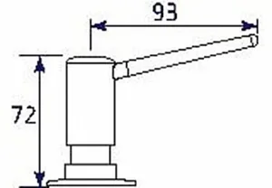 סבוניה סול כרום LS550B CH דיספנסר ניגא