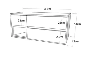 ארון תלוי 100/45 ס"מ דגם נועם ניגא