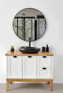 ארון תחתון דגם קאזה - KAZA עם משטח בוצ'ר 92 ס"מ סניטק