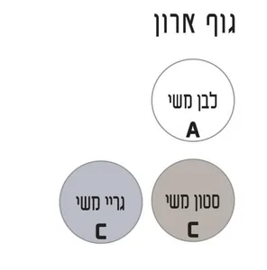 ארון תלוי דגם ויליג' - VILLAGE עומק 47 ס"מ עם כיור סקיני חרס לבן 122 ס"מ סניטק