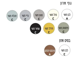 ארון תחתון דגם פליני - FELLINI עם משטח עליון קוריאן לבן מט 102 ס"מ סניטק