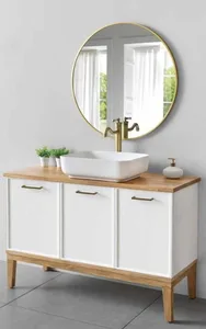 ארון תחתון דגם אריקה - ERRICA עם משטח עליון קוריאן לבן מט 62 ס"מ סניטק