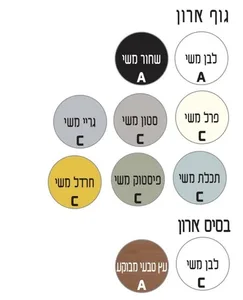 ארון תחתון דגם סוהו - SOHO עם כיור סקיני חרס לבן 62 ס"מ סניטק
