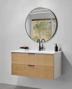 ארון תלוי דגם לוטן - LOTAN עומק 47 ס"מ עם כיור סקיני חרס לבן 62 ס"מ סניטק