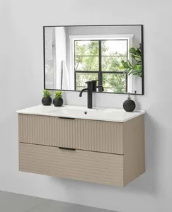 ארון תלוי דגם קוסטה - COSTA עומק 47 ס"מ עם כיור סקיני חרס לבן 72 ס"מ סניטק