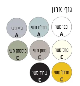 ארון תלוי דגם דומוס - DOMUS עומק 36 ס"מ עם כיור טוי חרס לבן 102 ס"מ סניטק