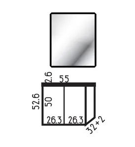 ארון תלוי דגם בלומברג - BLOOMBERG מידה 55 ס"מ כיור נורית לבן מט/צבעוני סניטק
