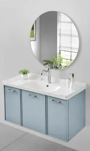 ארון תלוי דגם אמילי - EMILY עומק 36 ס"מ עם כיור טוי חרס לבן 102 ס"מ סניטק