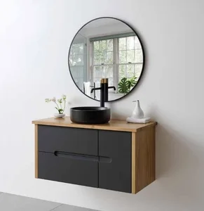 ארון תלוי דגם סרנו - SARNO עומק 40 ס"מ עם כיור רובי חרס לבן 92 ס"מ סניטק