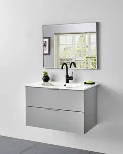 ארון תלוי דגם קורפוס - CORPUS עומק 47 ס"מ עם כיור סקיני חרס לבן 102 ס"מ סניטק