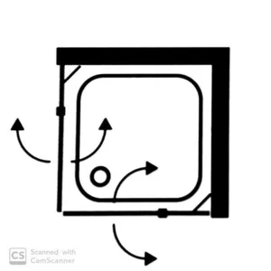 מקלחון פינתי טיילור 35 - TAYLOR סניטק