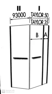 מקלחון פינתי טיילור 35 - TAYLOR סניטק