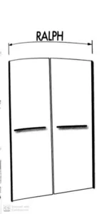 מקלחון ראלף 59.5 ס"מ - 91.5 ס"מ 118901 RALPH בהתחייבות למחיר הנמוך ביותר!!! סניטק