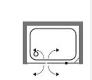 מקלחון סבוי 50 - SAVOY 50 ממידה 109.5 ס"מ עד מידה 191.5 ס"מ סניטק