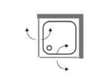 מקלחון רנסנס - RENAISANCE ממידה 68 ס"מ עד מידה 92 ס"מ סניטק