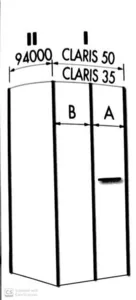 מקלחון קלאריס 35 - CLARIS בהתחייבות למחיר הנמוך ביותר!!! סניטק