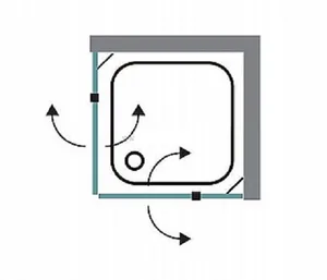 מקלחון סילבר 40 - 40 SILVER ממידה 68 ס"מ עד מידה 124 ס"מ סניטק