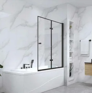 אמבטיון פדרו הרמוניקה 120 ס"מ פרזול שחור שקוף סניטק