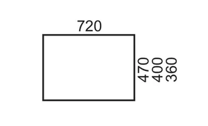 משטח קוריאן לכיור מונח 72 ס"מ לבן מט KORIAN סניטק