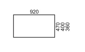 משטח קוריאן לכיור מונח 92 ס"מ לבן מט KORIAN סניטק