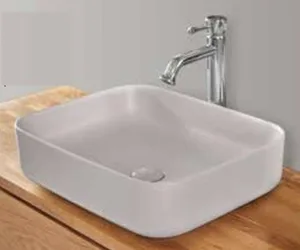 כיור מונח 50X40 ס"מ סולי בטון בהיר מט SOLI סניטק