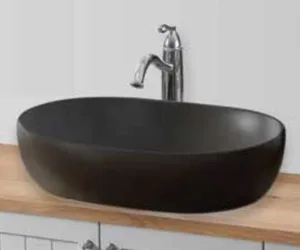 כיור מונח 60X42 ס"מ מימוזה שחור מט MIMOZA סניטק