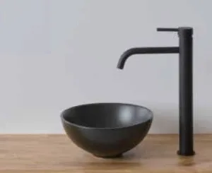 כיור מונח 28X28 ס"מ בוטיק שחור מט BOUTIQUE סניטק